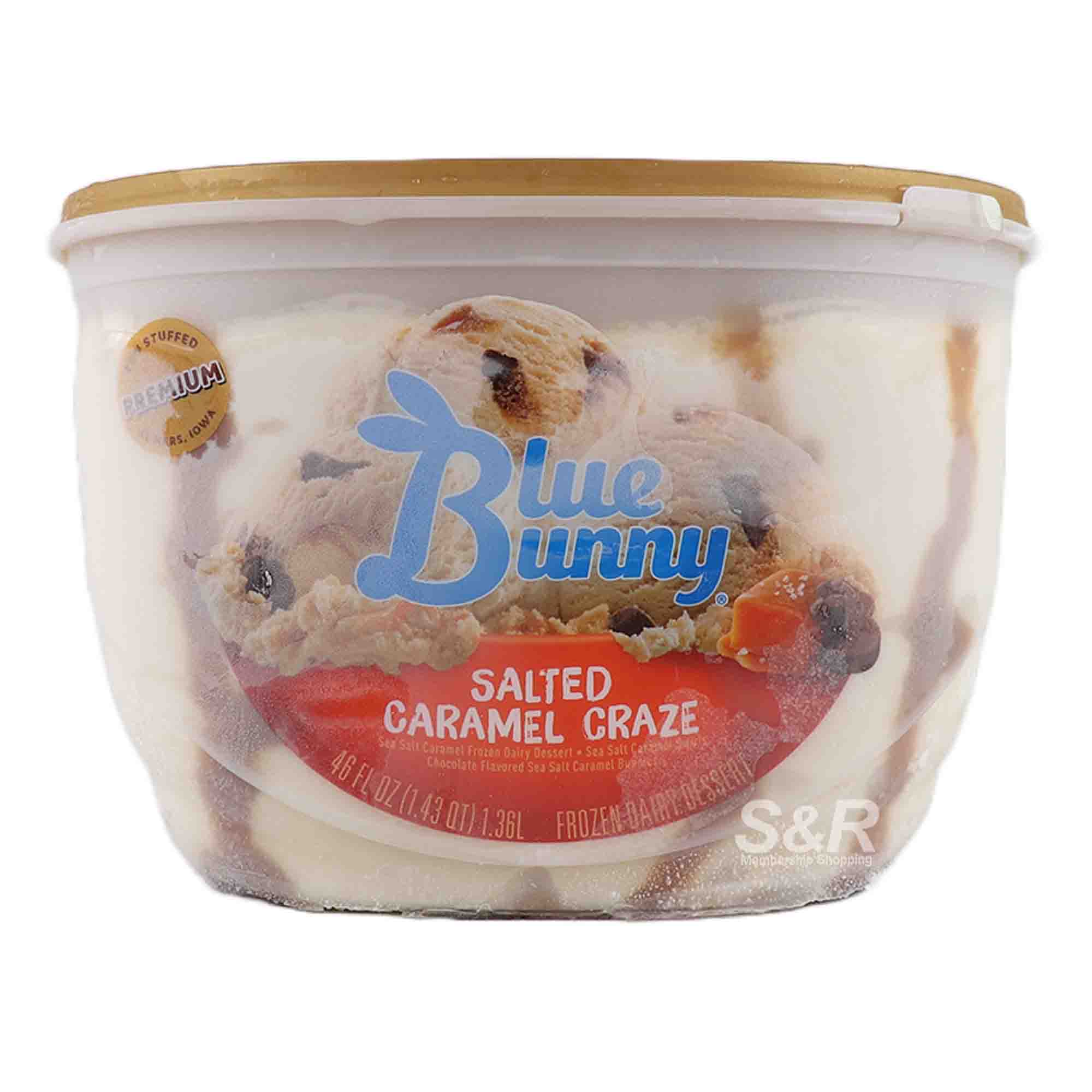 Blue Bunny Salted Caramel Craze Frozen Dairy Dessert 1.36L Blue Bunny Salted Caramel Craze Frozen Dairy Dessert 1.36L